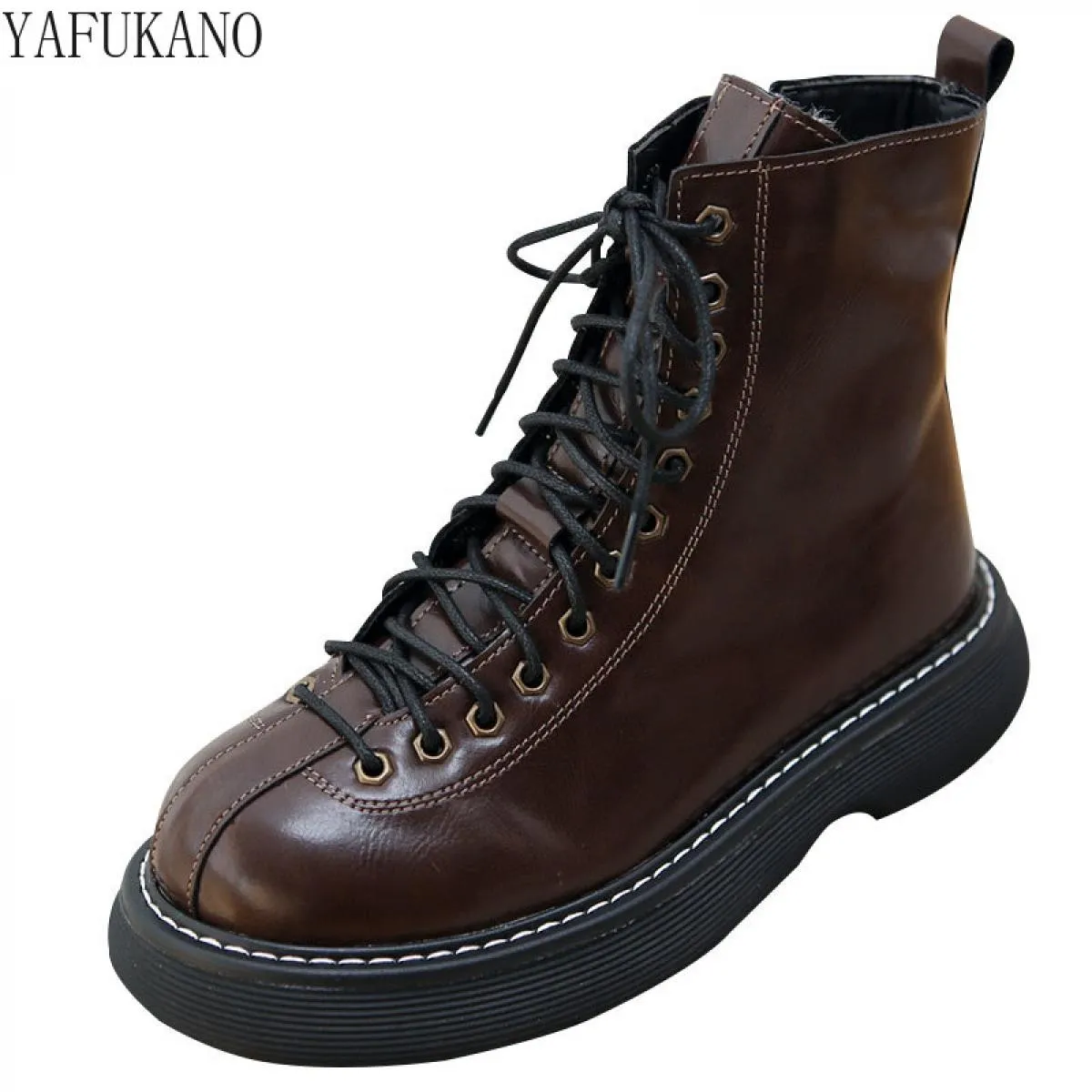 Stivali Donna Autunno Retro Stivali invernali da donna Stivali retrò Stivali da donna retrò stile britannico