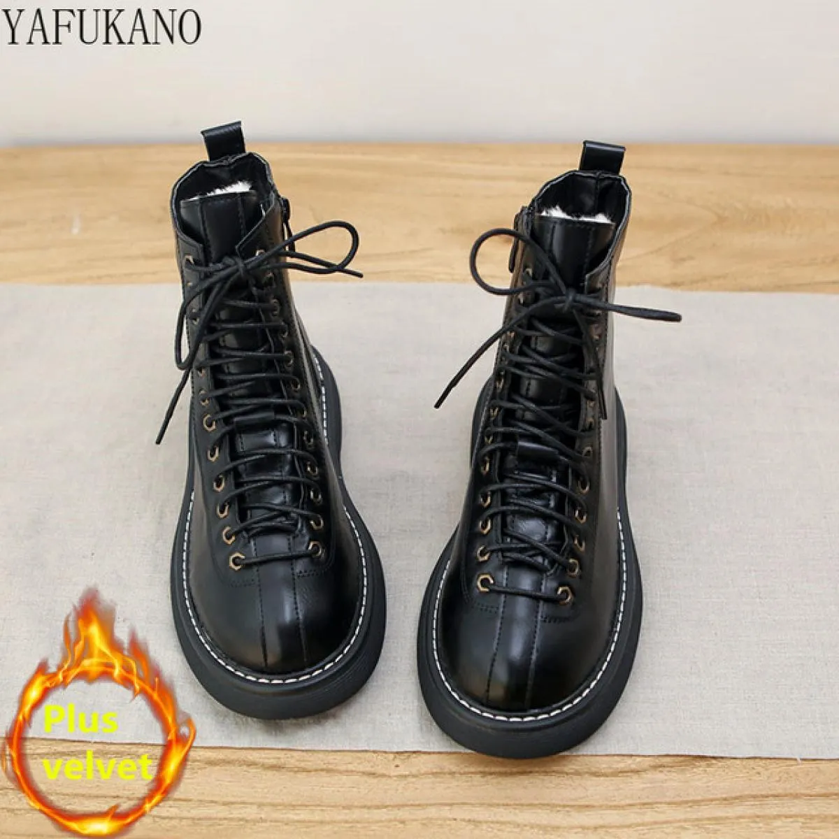 Stivali Donna Autunno Retro Stivali invernali da donna Stivali retrò Stivali da donna retrò stile britannico