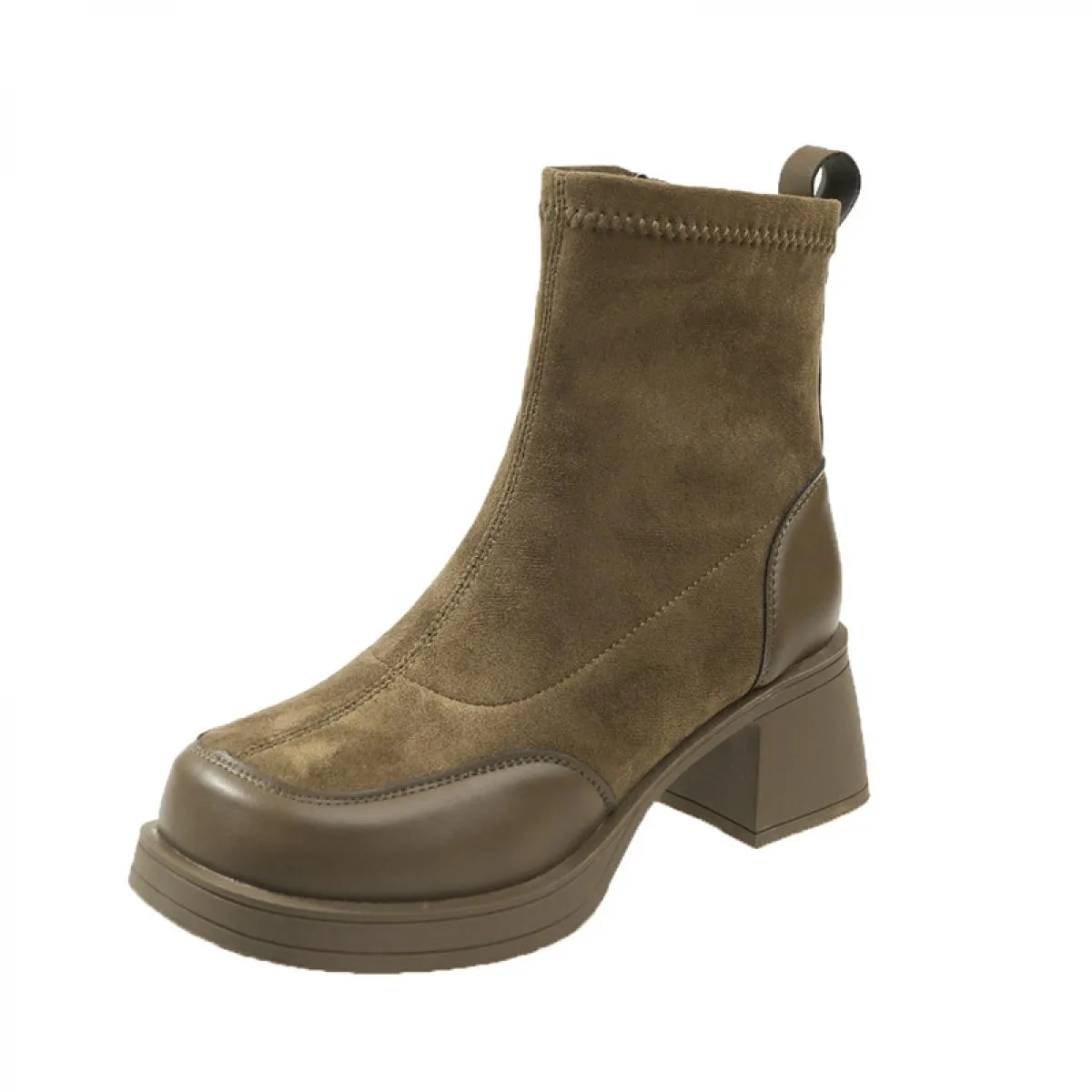 Stivali elasticizzati Scarpe da donna Caviglia calda 2023 Nuova tendenza Stivali Chelsea invernali Stivali da moto gladiatore ca