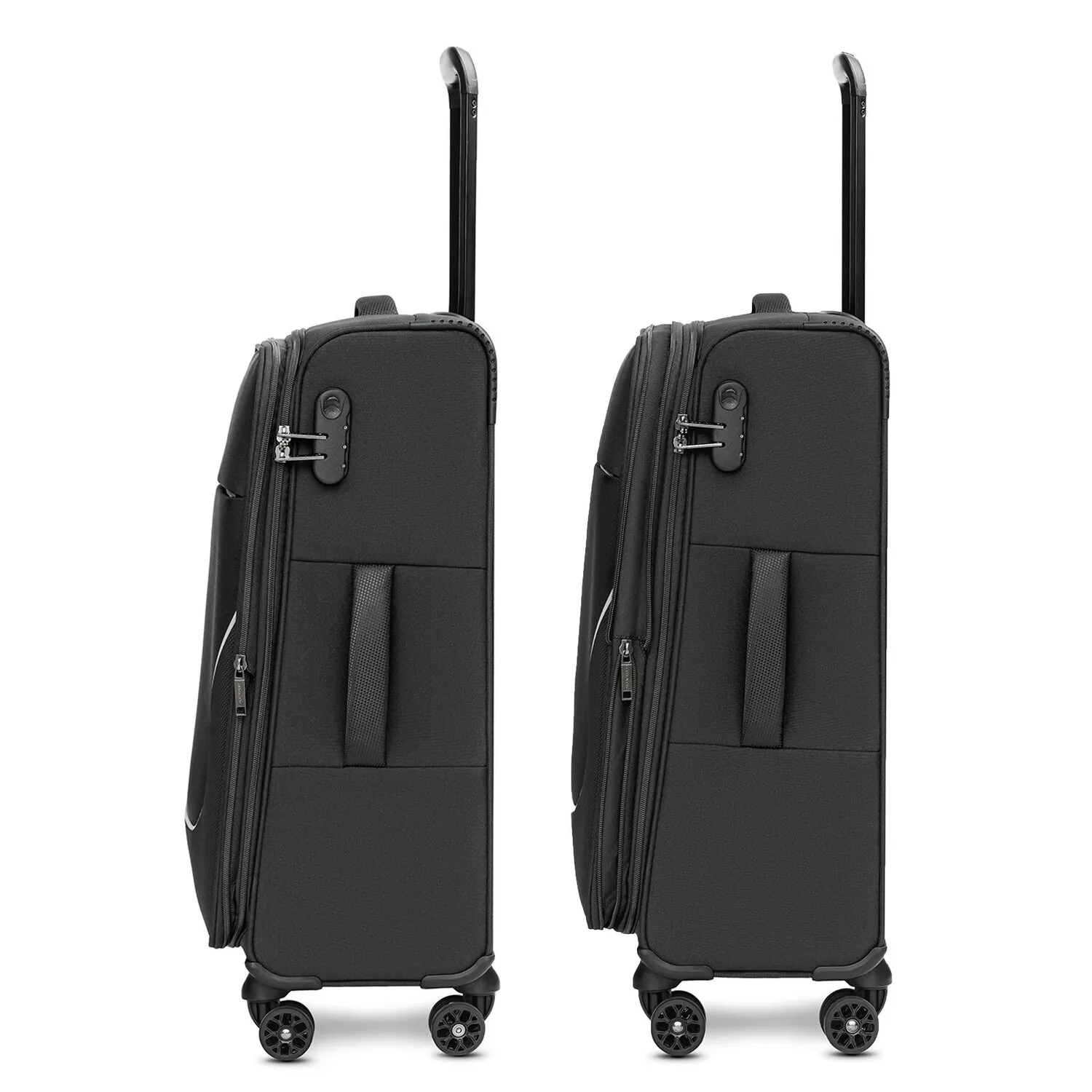 Stratic taska set di valigie a 4 ruote 3 pezzi con piega elastica