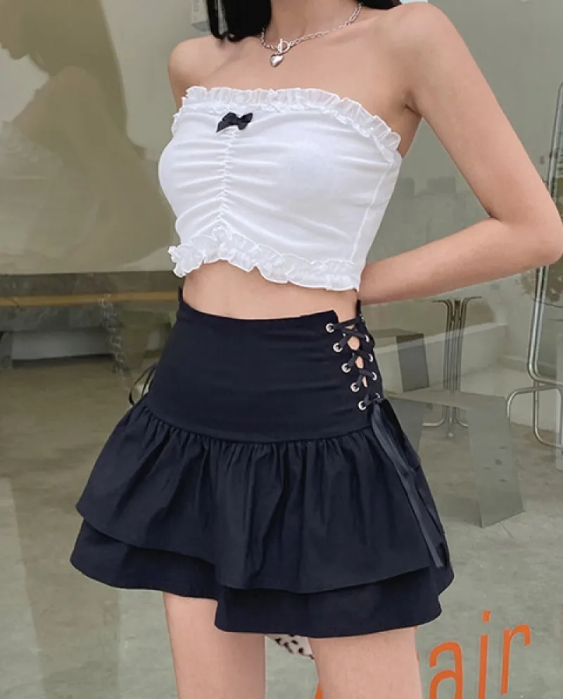 Streetwear Mall Goth Gonna Donna Harajuku  E Girl Fascia a vita alta