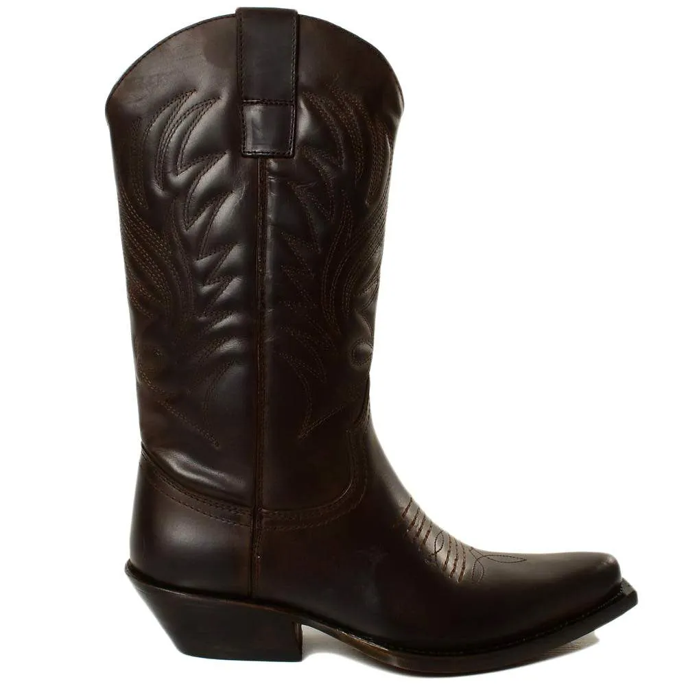Texani Donna Visone CowBoys Pelle Nabuk Vintage Made in Italy