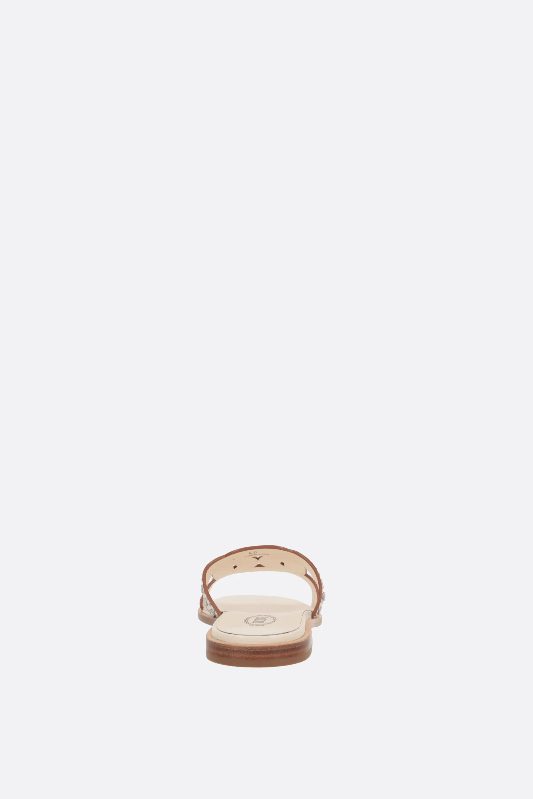  TOD'Ssandalo slide Kate in pelle liscia con borchie 