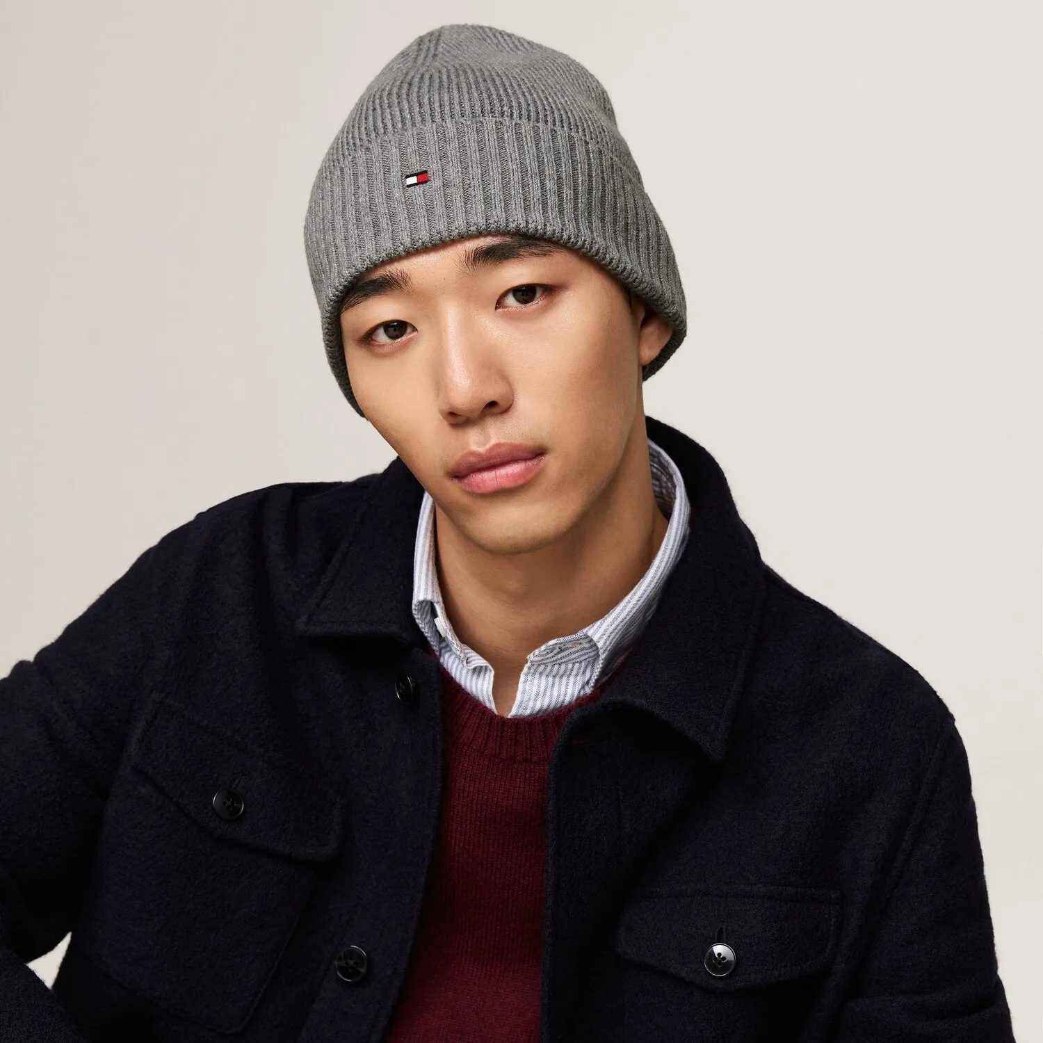 Tommy Hilfiger TH Flag Cappello lavorato a maglia