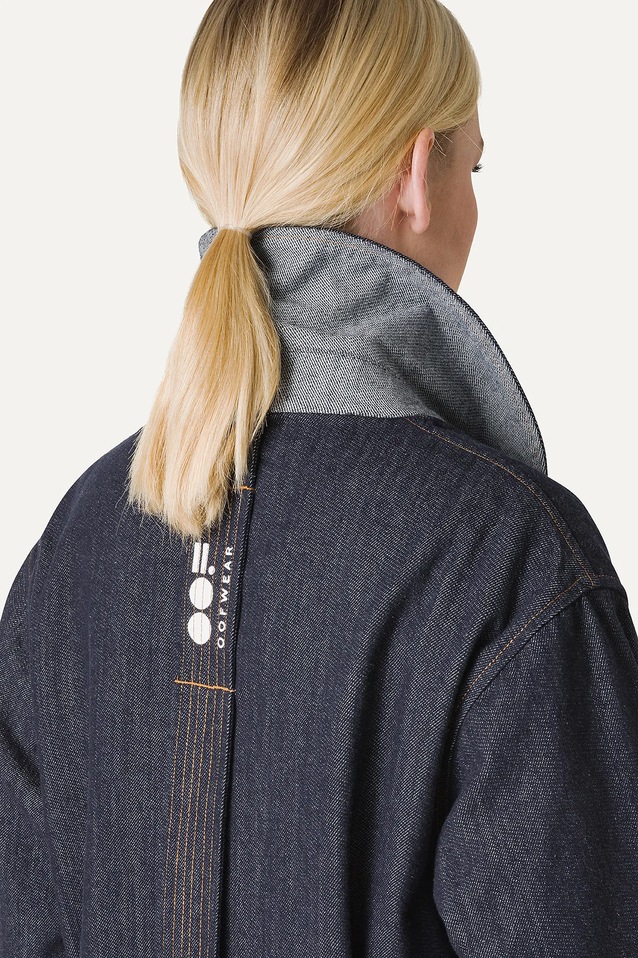 TRENCH LUNGO IN DENIM LAVATO 9203 - BLU SCURO
