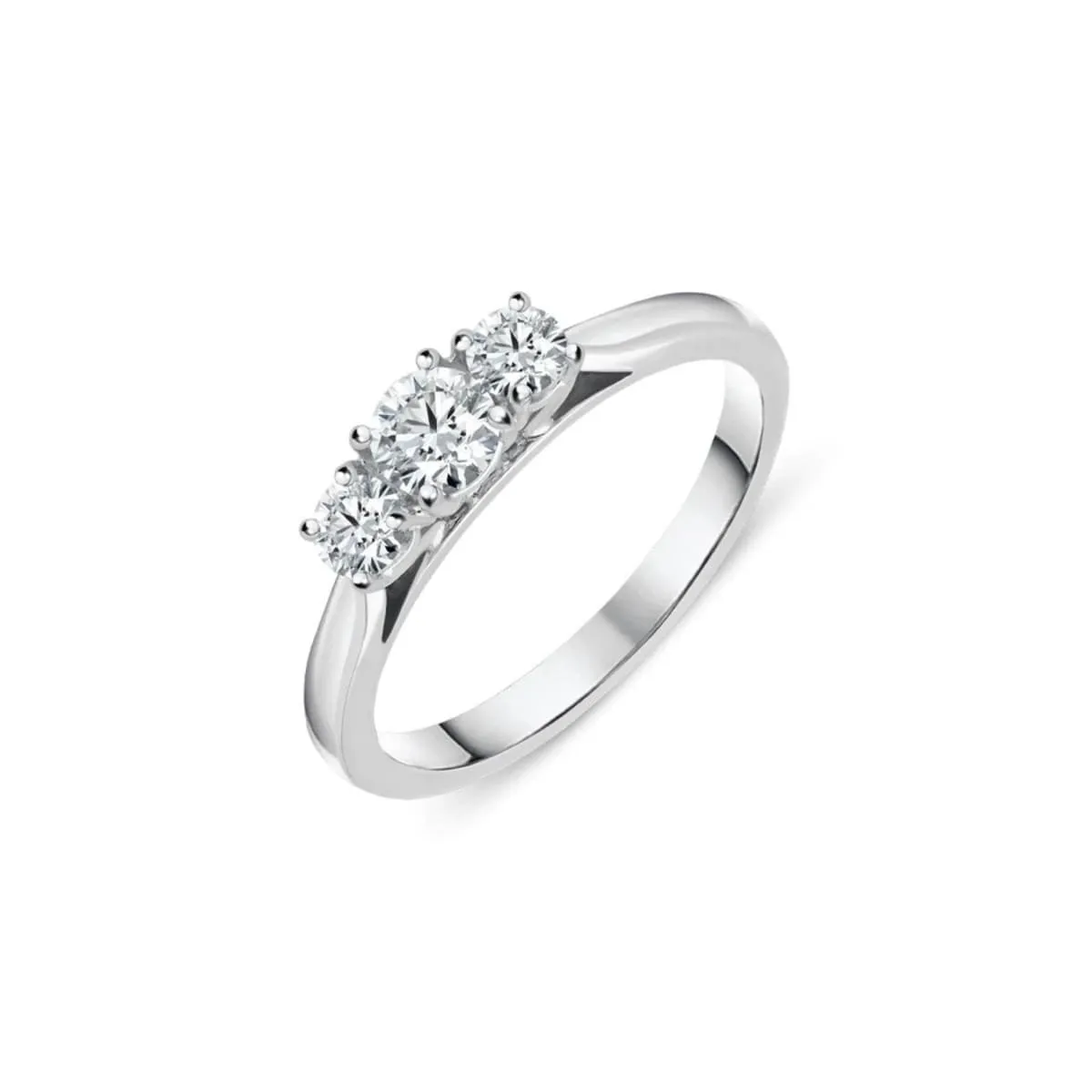 Trilogy Chopard con Diamanti 1.50 carati in Oro Bianco 18k