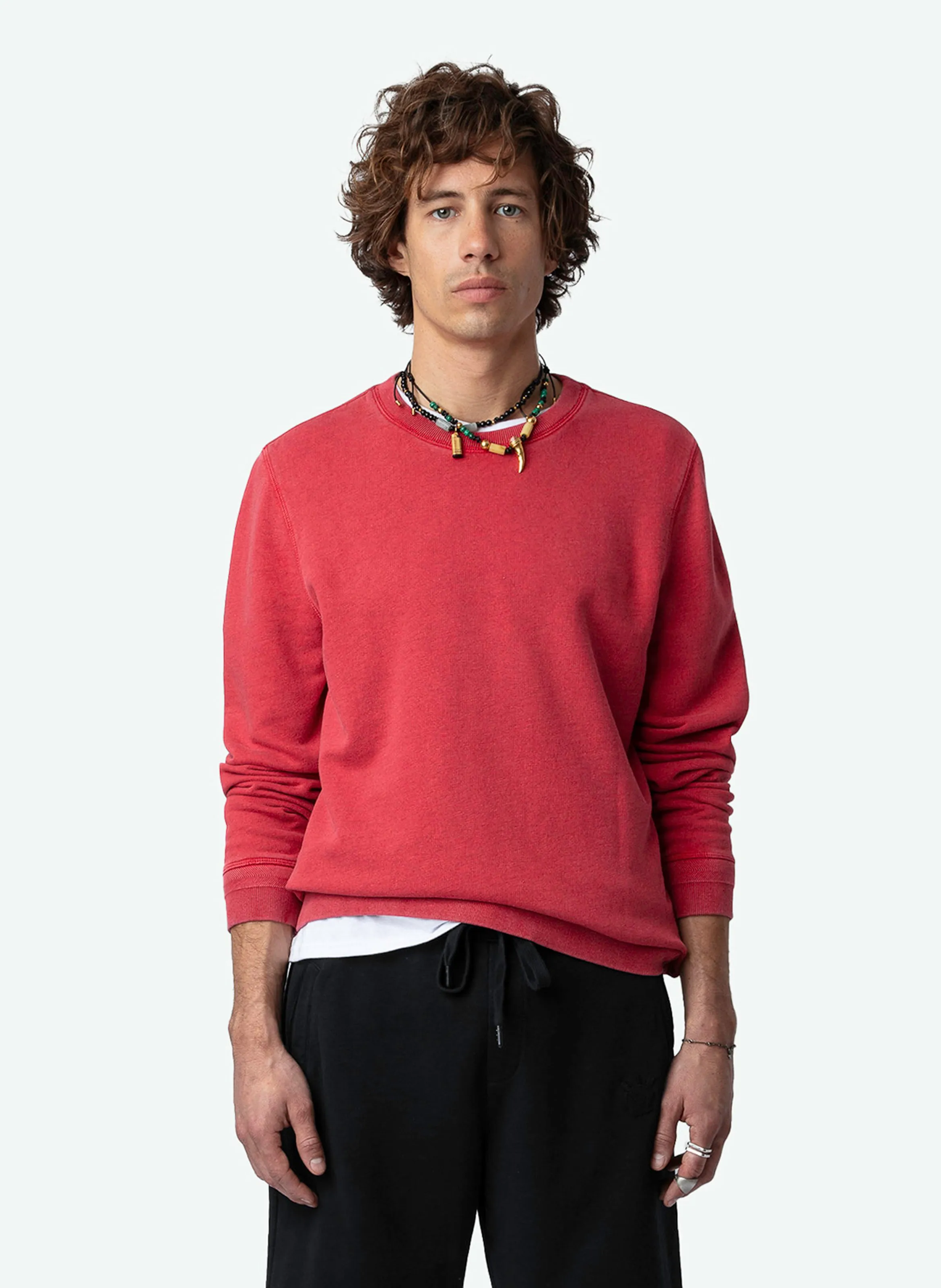  ZADIG&VOLTAIRE   STONY - Felpa scollo tondo in cotone bio | Rosso