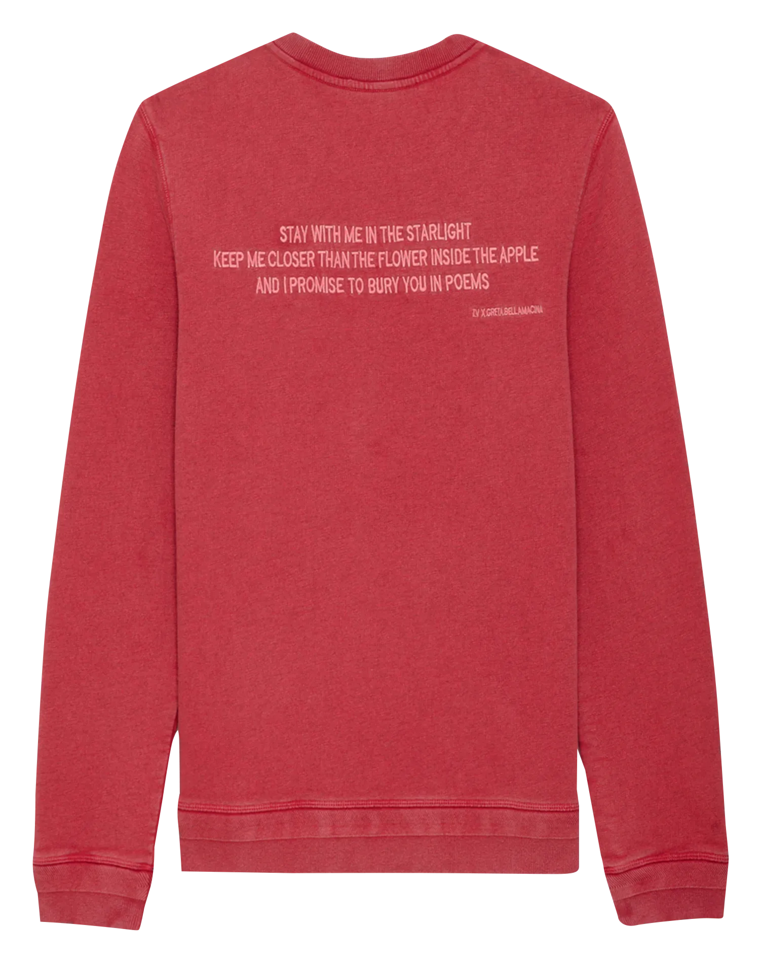  ZADIG&VOLTAIRE   STONY - Felpa scollo tondo in cotone bio | Rosso