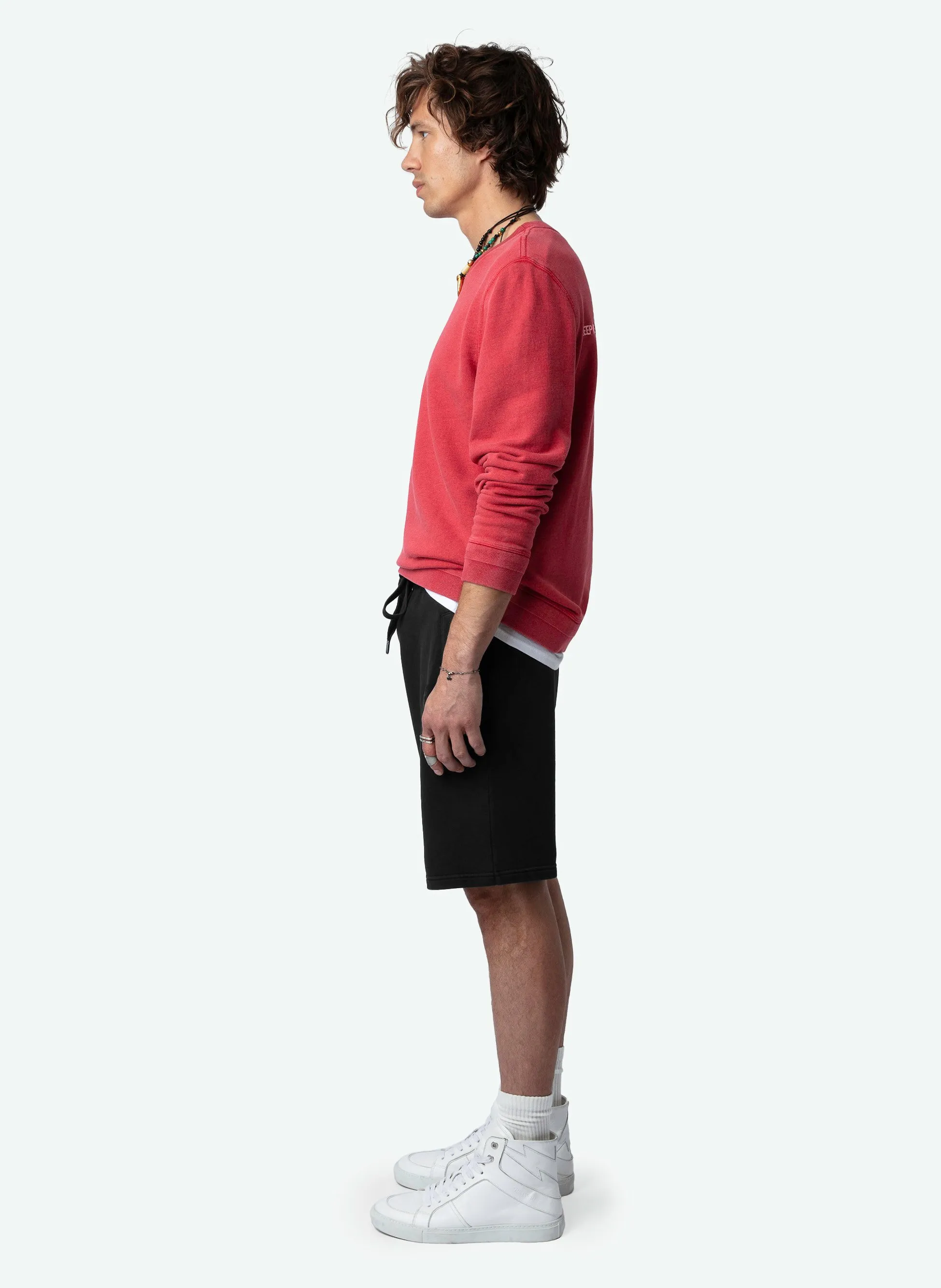  ZADIG&VOLTAIRE   STONY - Felpa scollo tondo in cotone bio | Rosso