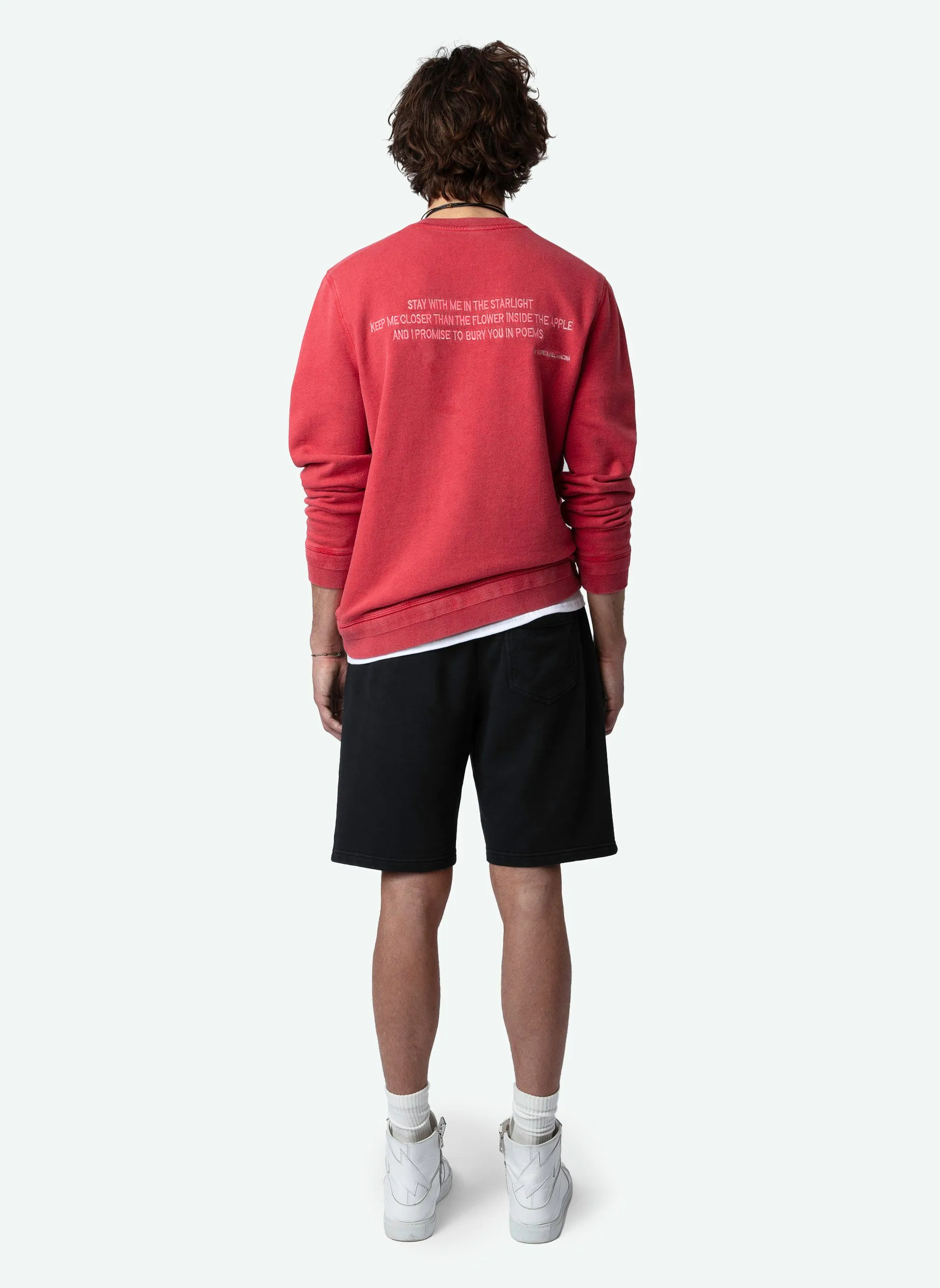  ZADIG&VOLTAIRE   STONY - Felpa scollo tondo in cotone bio | Rosso