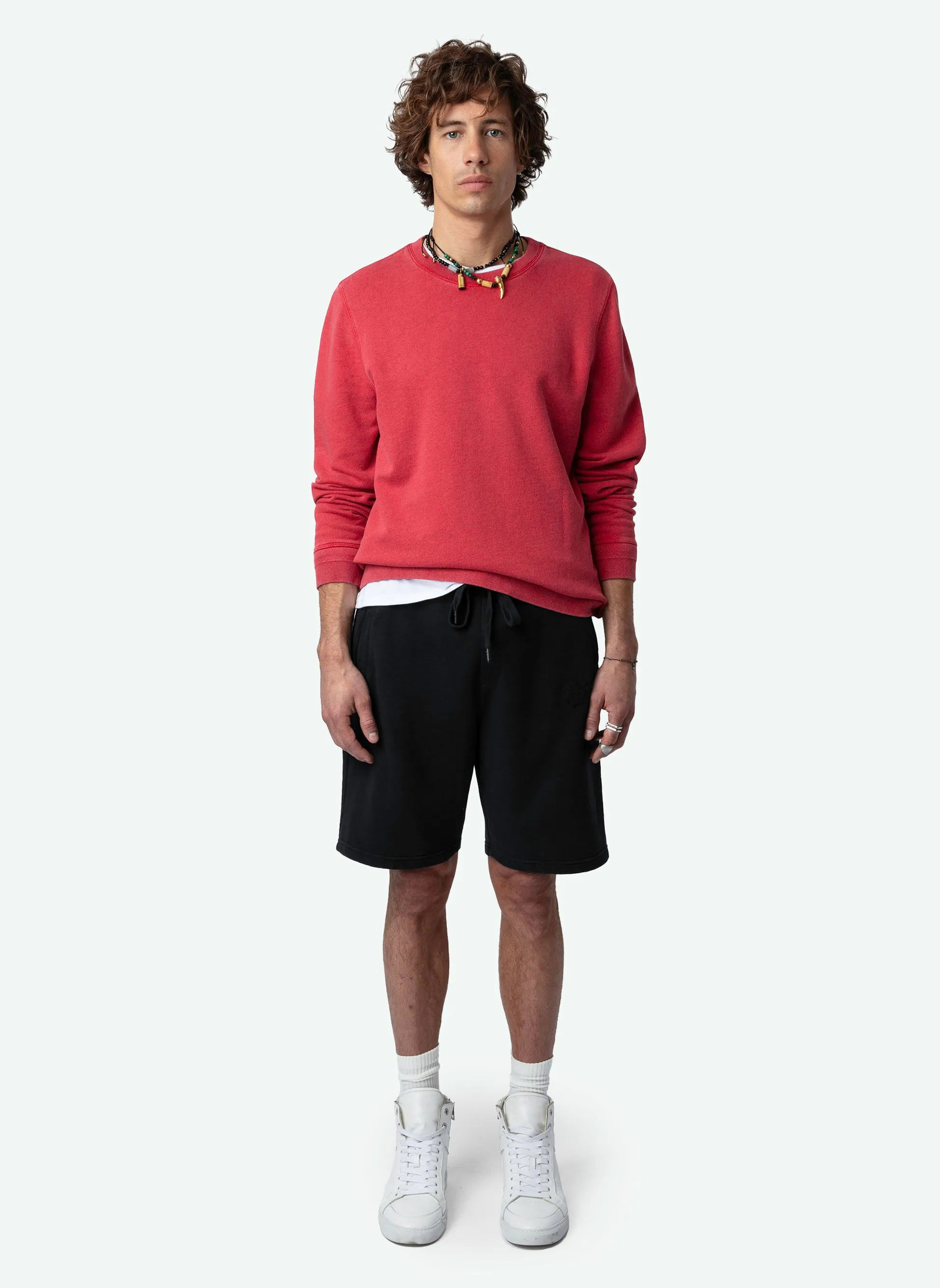  ZADIG&VOLTAIRE   STONY - Felpa scollo tondo in cotone bio | Rosso